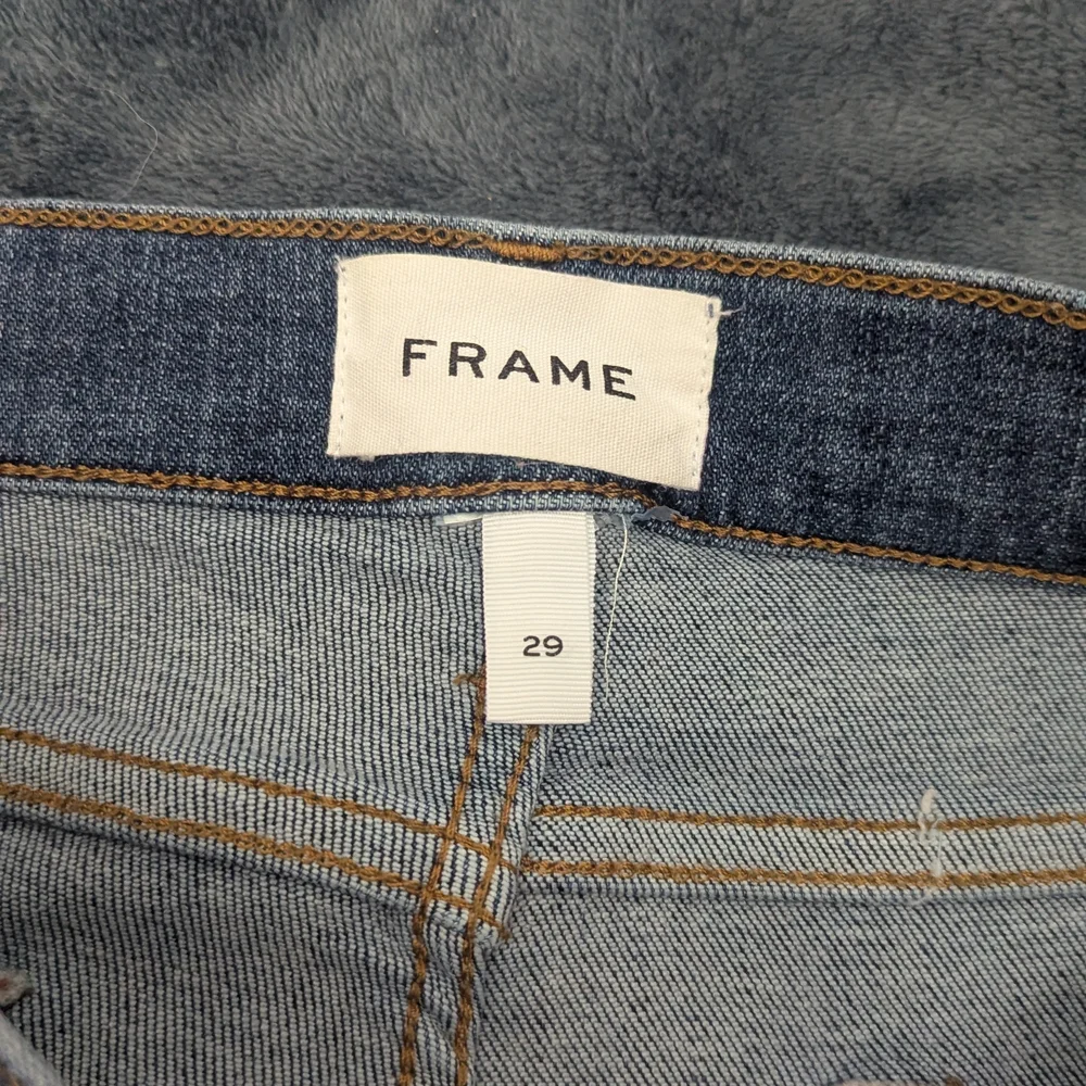 Frame Denim Blue Flare Wide Leg Jeans - Picture 2 of 3